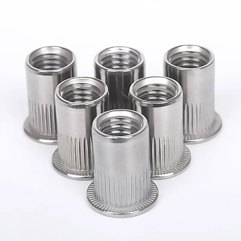 Mur Keling Knurled Vertikal Kepala Datar